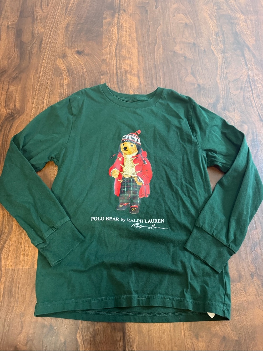 3/$30 ☀️ Ralph Lauren Polo Bear Long-Sleeve Tee Dark Green